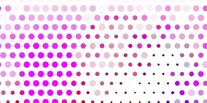 Light pink vector pattern with spheres.