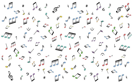 Collection of a musical notes. vector
