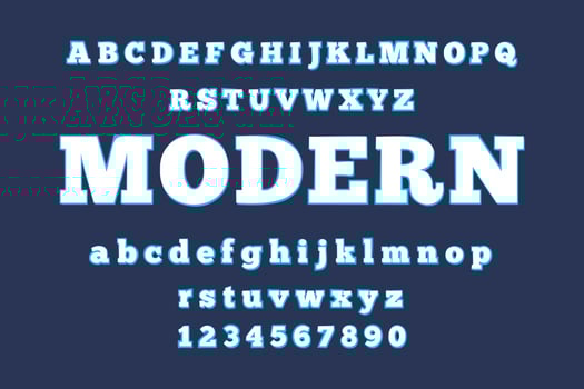 Technology Alphabet Font A to Z vector