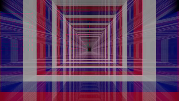 4K UHD striped tunnel 3D illustration photo