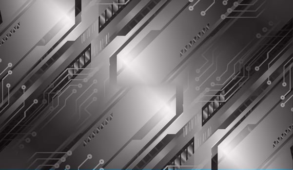 cyber circuit future technology concept background vector