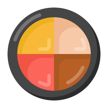 Shadows Pallet and cosmetic vector