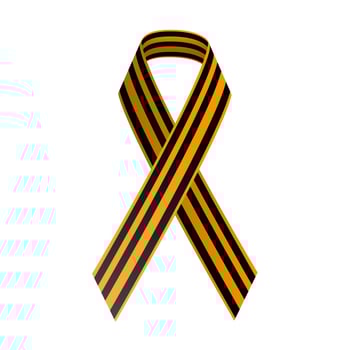 St George Black and gold Ribbon. May 9, Happy Victory day vector