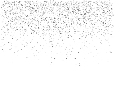 Silver or gray dots falling from sky vector