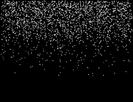 White and gray dots falling from sky vector
