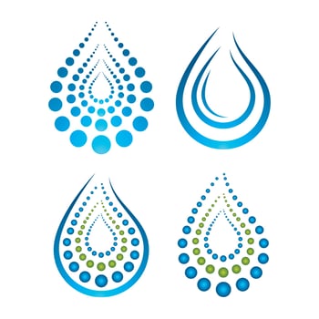 Water drop logo images vector