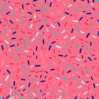 Colorful Sprinkles Seamless Repeat Vector Pattern