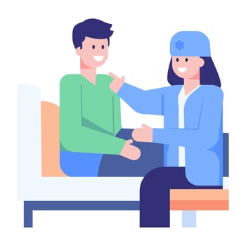 Medical Patient Discussion vector