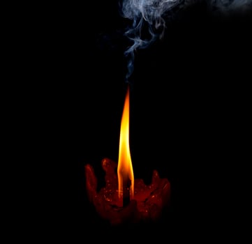 fire lame candle photo