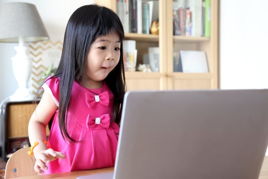 Kid with Laptop photo