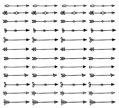 Arrow Decorations Dividers vector