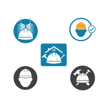construction helmet vector illustration design
