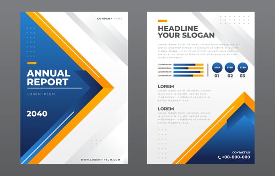 Annual Report Template vector