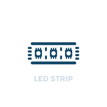 LED strip vector icon