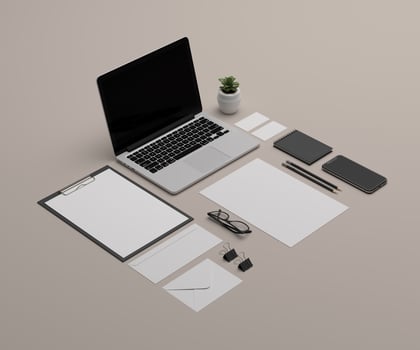 Perspective Stationary Mockup photo