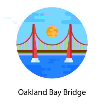 Oakland Bay Bridge vector