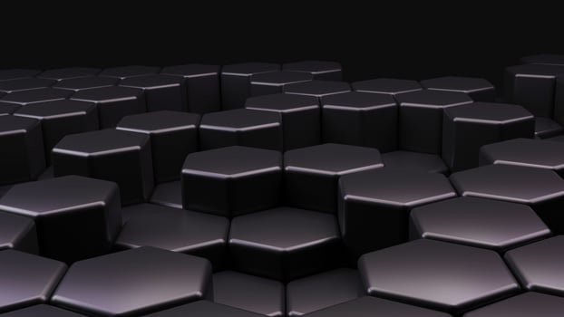 abstract hexagon background Futuristic technology concept photo