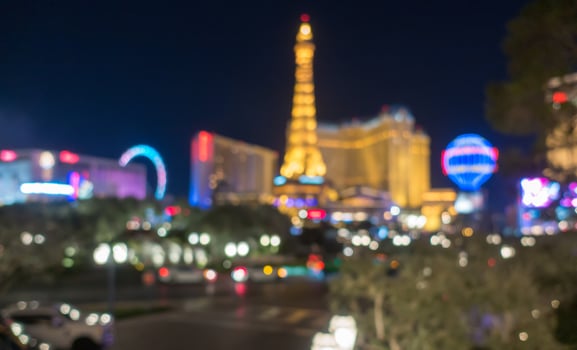 las vegas nevada strip and surroundings at night photo