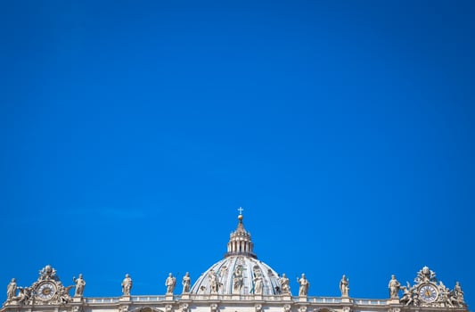 Saint Peter Basilica Dome in Vatican photo