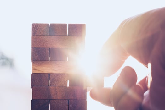 Business plan, strategy and risk concept photo