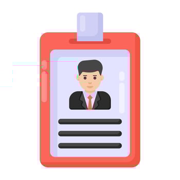 Student Id Card vector