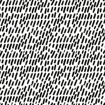 Abstract seamless pattern with grunge black ink textured lines vector