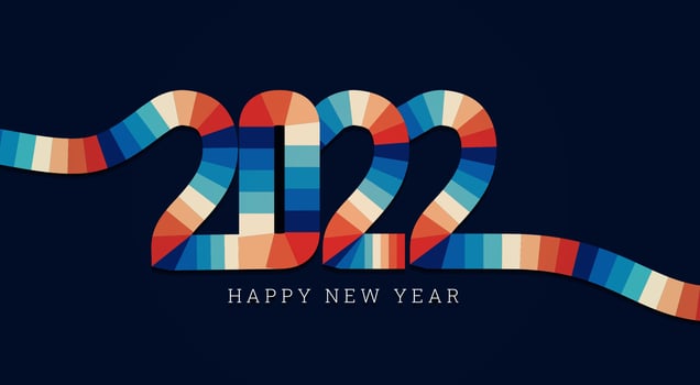 retro 2022 interlace design vector