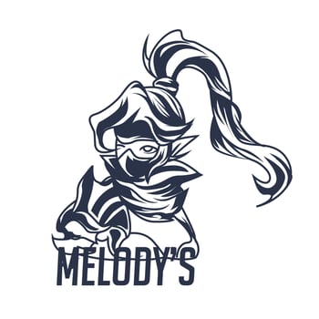 melody's inking illustration artwork vector