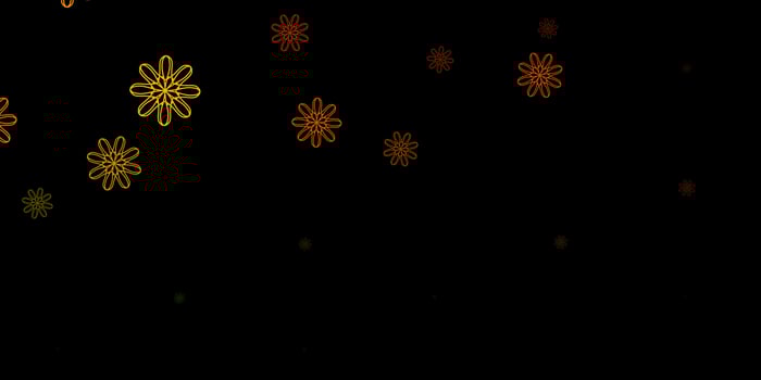 Dark Green, Yellow vector pattern with abstract shapes.