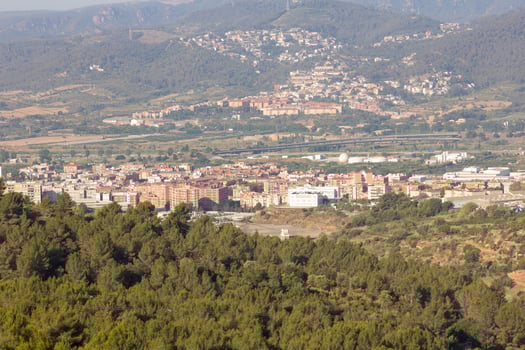 Villages from the mountains of Collcerola, Barcelona photo