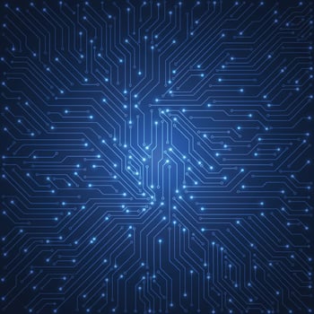 Abstract technology circuit board texture vector