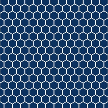 Modern Blue Hexagon Seamless Pattern vector