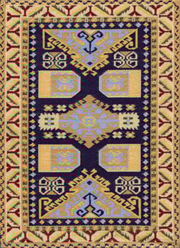 Asian Traditional Fabric Design Carpet photo