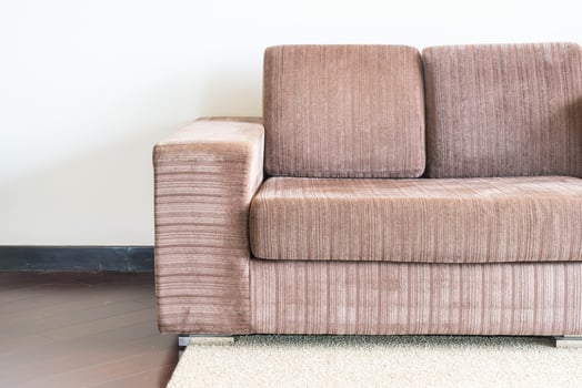 Beautiful pillow on sofa decoration in living room photo