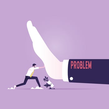 Business obstacles vector concept