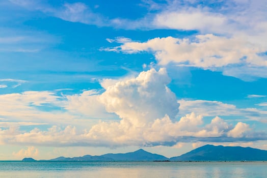 Bo Phut Beach Koh Samui island view on Pha-ngan. photo