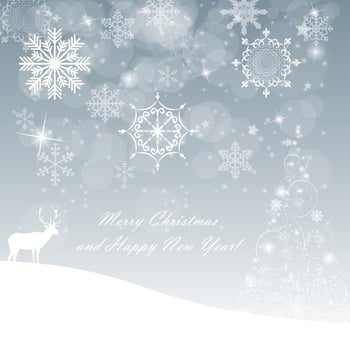 Abstract Beauty Christmas and New Year Background. vector