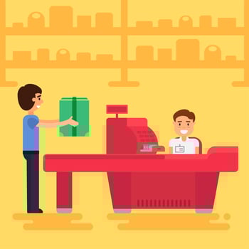 Shopping concept illustration vector