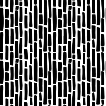 Abstract minimalistic seamless pattern - black vertical lines vector