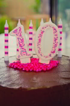 10th Birthday Cake decoration photo