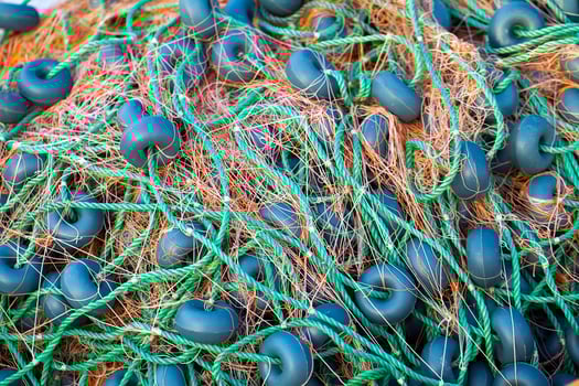 Abstract Industry Maritime Fishnet Ropes Fishing Lines photo