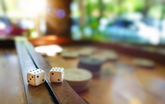 Bagkgammon Game and Dices photo