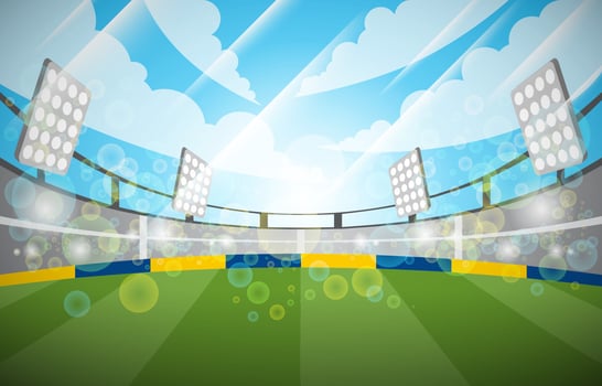 Football Stadium Background vector