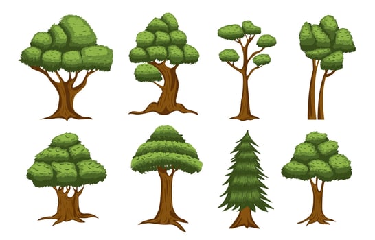 Tree Icon Collection vector