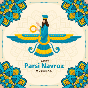 Parsi Navroz Mubarak Concept vector