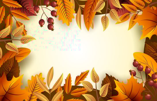 Autumn Floral Background vector