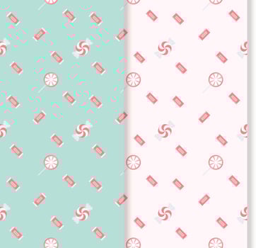 seamless pattern with red candies vector