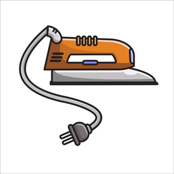 ironing orange illustration vector