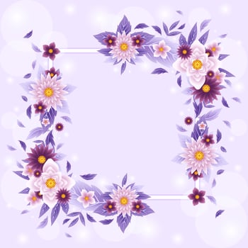 Beautiful Blooming Flower Background vector