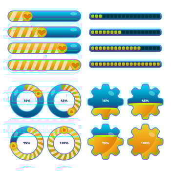 Infographic Showing Progress of an Ongoing Activity vector